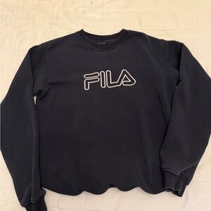 Fila Men's Navy Crewneck Sweater